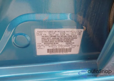 2014 Nissan Versa Note Sv from USA, damaged, VIN 3N1CE2CP4EL367354